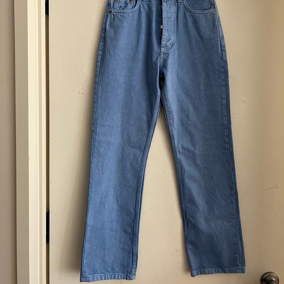 Zara High Rise Straight Leg Jeans - Picture 8 of 9